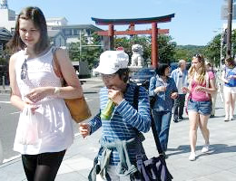鎌倉外国人観光ガイドイベントの様子